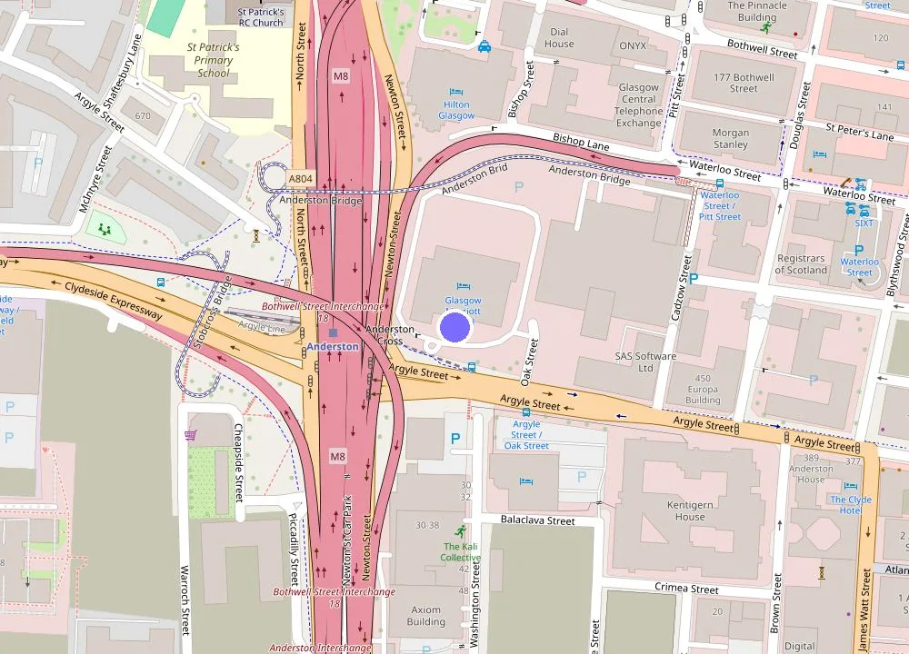 Map: Glasgow Marriott Hotel